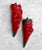 Vintage Oddity Red Chili Pepper Face Chalkware Wall Hanging Sculptures - a Pair For Sale - Image 4 of 11