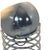 Black Space Age Chrome Globe Floor Lamp on Spiral Base from Gepo For Sale - Image 8 of 9