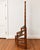 Vintage Walnut Spiral Library Steps With Black Leather Treads For Sale In Richmond - Image 6 of 6