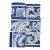 Antique 18th Century Portuguese Blue & White Baroque Tiles With Flowing Acanthus Scrollwork, Set of 6 For Sale