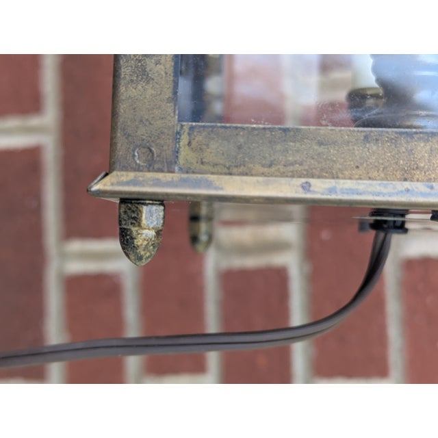 Vintage Ethan Allen Colonial Carriage Lantern Plug in Wall Sconce For Sale - Image 16 of 18