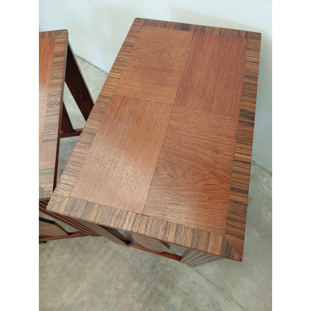 1930s Art Deco Nesting Tables, 1930s, Set of 3 For Sale - Image 5 of 16