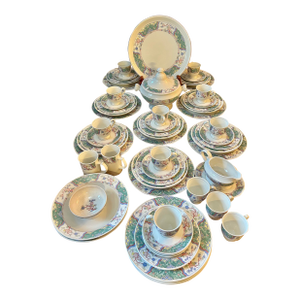 1990’s Mikasa Provincial “Villa Medici” Dinnerware - a Set of 62 Pieces