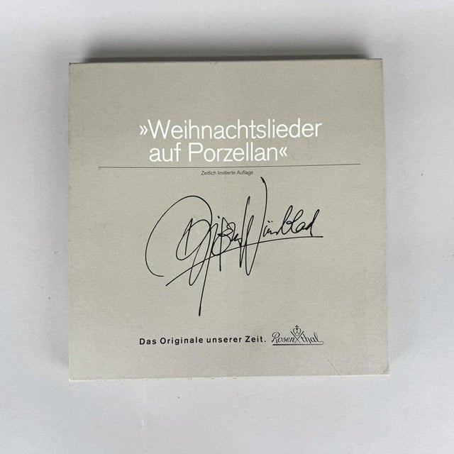 Christmas Porcelain Plate by Bjorn Wiinblad for Rosenthal, 1987 For Sale - Image 9 of 10