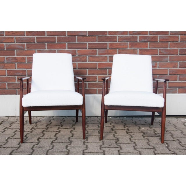 Mid-Century Modern Model 300-190 Armchairs by H. Lis for Lisek, Poland, 1960s, Set of 2 For Sale - Image 3 of 11