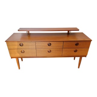 Mid Century Danish Teak Small Credenza Dresser Tv Stand For Sale