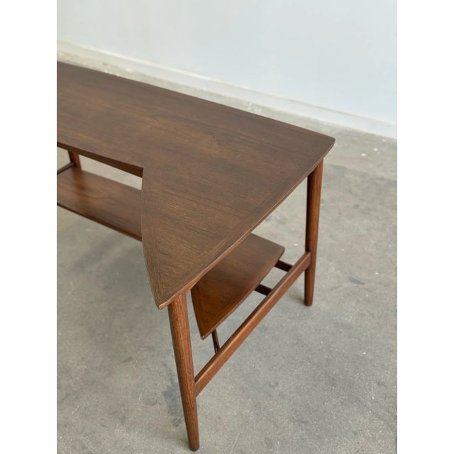 1960s Vintage Danish Modern Corner Bookcase For Sale - Image 5 of 12