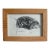 Framed Lucy Dawson Vintage Pencil Sketch Bulldog Print For Sale