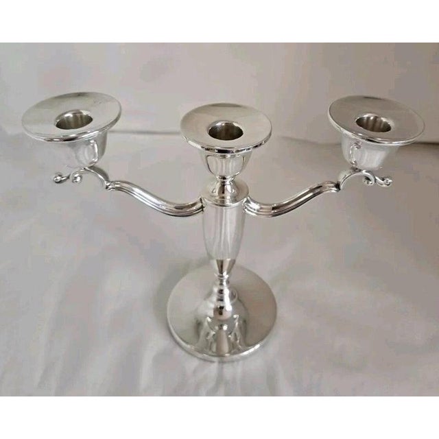 Sterling Silver Candelabra from Barker Ellis & Co., Birmingham, 1988 For Sale - Image 11 of 18