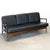 1950s 1950s Attributed Selig Furniture Walnut Sofa Designed by Ib Kofod-Larsen For Sale - Image 5 of 10