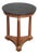 French Empire Round Table or Gueridon of Walnut With Marble Top For Sale