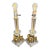 Vintage Brass Elephant Table Lamps Pair Crystal Glass Hollywood Regency - a Pair For Sale