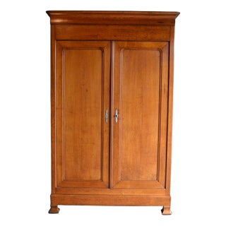 Antique Oak Louis Philippe Cabinet For Sale