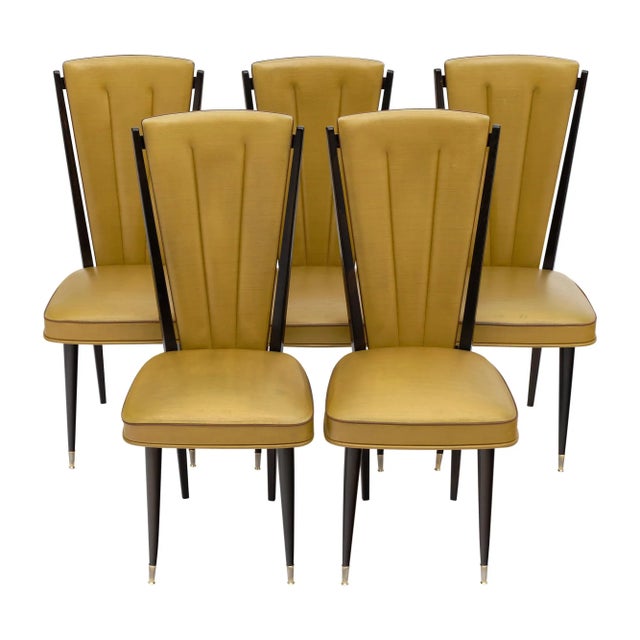 Mid-Century French Dining Chairs For Sale - Image 10 of 10
