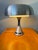 Mushroom Table Lamp in Aluminum and Chrome by Luigi Massoni for Guzzini, Italy, 1970s For Sale - Image 3 of 18