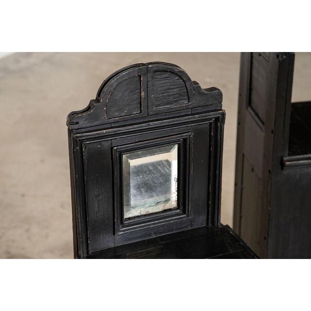 Antique English Ebonised Mahogany Glazed Display Cabinets, 1890, Set of 2 For Sale - Image 11 of 14