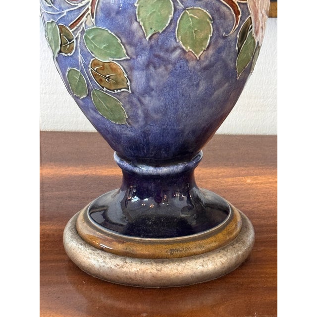 1950s Pair of Royal Doulton “Rose” Lamps For Sale - Image 10 of 15