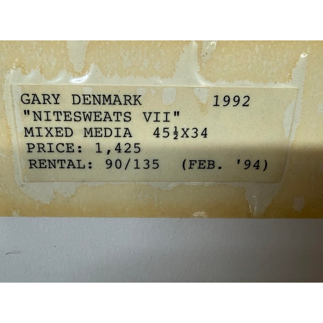 Gary Denmark Gary Denmark Nightsweats VII Original Artwork, Signed For Sale - Image 4 of 12