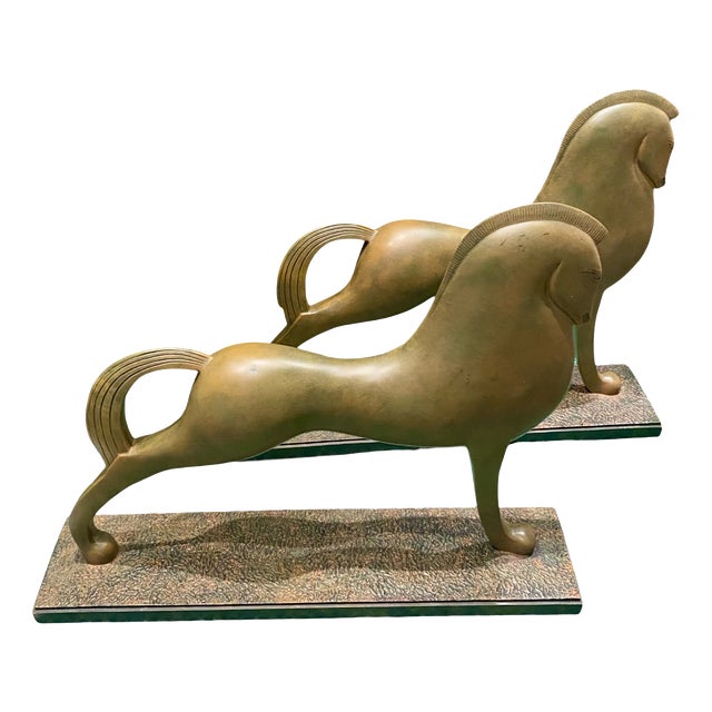 Sculptural Horses from Artforum, Set of 2 For Sale