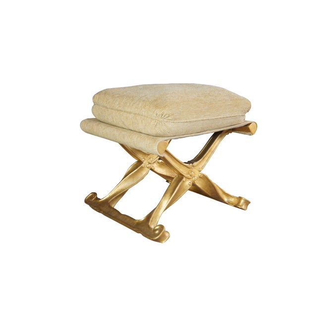 An exquisite pair of Late 20th Century Baker Furniture Pliants, Benches or Foot stools. During the 18th century, giltwood...