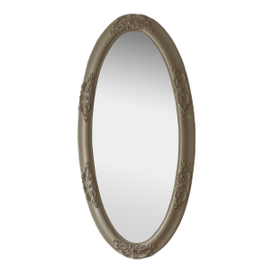 Late 19th Century Large Oval Victorian Painted Mirror