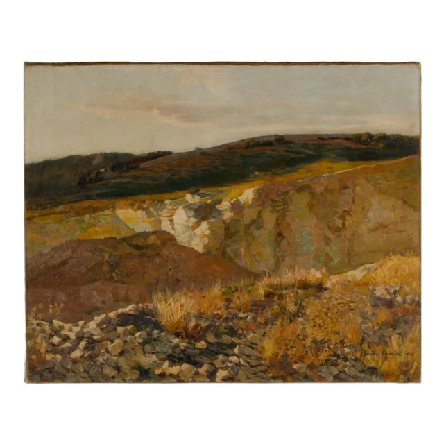 Claude Firmin (French, 1864 - 1944) "Rolling Hills" Painting. For Sale