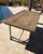 English Vintage 60” Salvaged Solid Wood and Cast Iron Dining Table From Retired Restoration Hardware Collection For Sale - Image 3 of 3