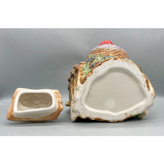Vintage Ceramic Turkey Cookie Jar With Berry Detail – Thanksgiving / Fall / Country Cottage For Sale - Image 9 of 15