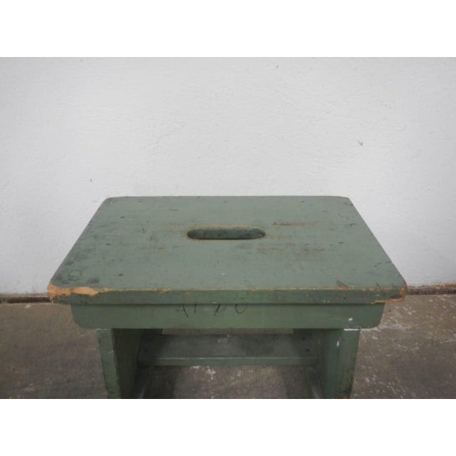 Fir Wood Stool, 1960s For Sale - Image 6 of 8