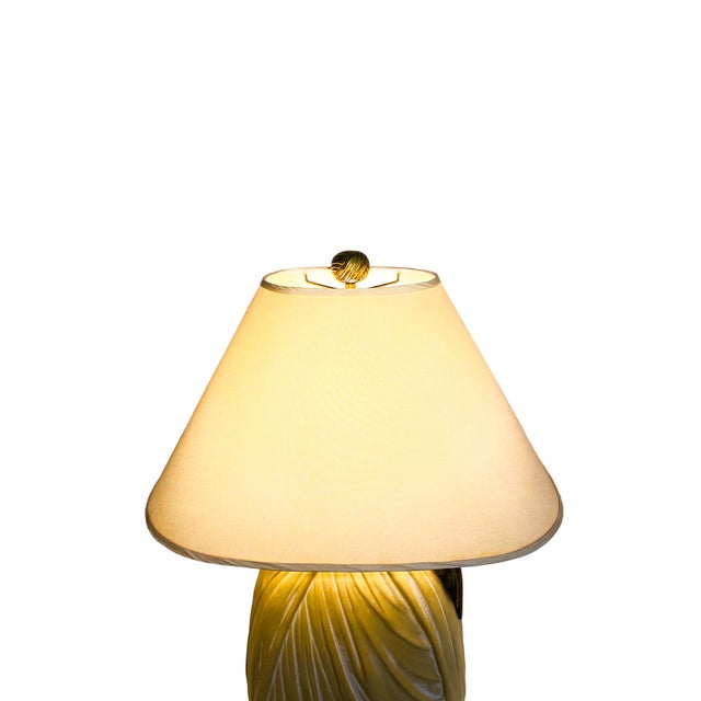 Contemporary 1982 Chapman Draped-Fabric Table Lamp For Sale - Image 3 of 11