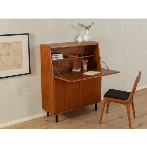 Wood Vintage Wooden Brown Bureau, 1960s For Sale - Image 7 of 7