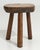 Wood 20th Century French Brutalist Oak Stool with Sculptural Form For Sale - Image 7 of 11