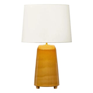 Hable by Visual Comfort Studio Nell Table Lamp in Cracked Honey Gold For Sale
