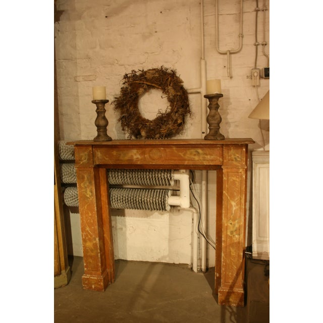 Antique Wood Fireplace Mantle, 1850s For Sale - Image 3 of 18
