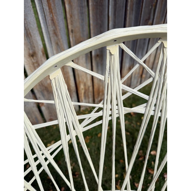 White Rare Set of 4 Vintage 1960s Russell Woodard Fiberglass Spun Armchairs For Sale - Image 8 of 12