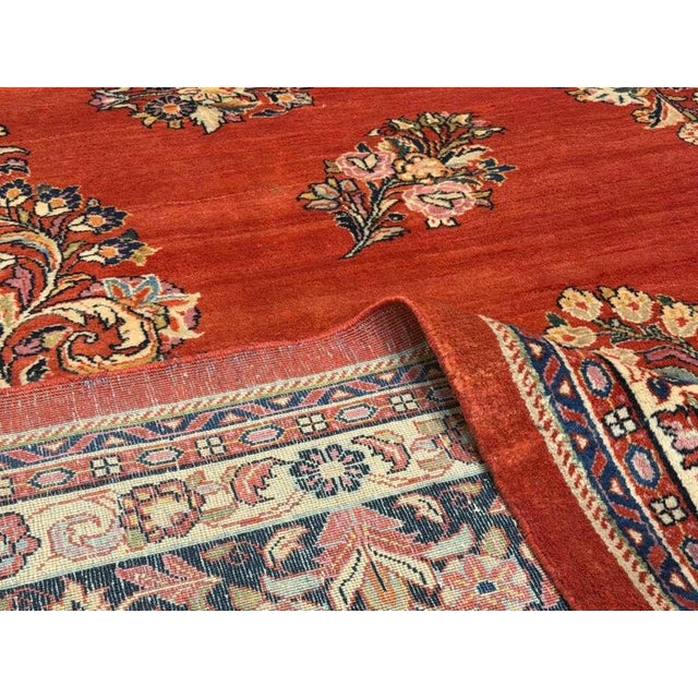 Vintage Sarouk Rug 11'3'' X 14'3'' For Sale - Image 10 of 14
