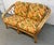 Mid-Century Modern Vintage Floral Bentwood and Rattan Loveseat For Sale - Image 3 of 7