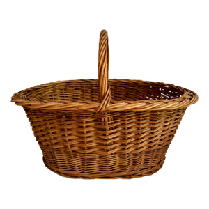 French Wicker Handled Basket