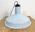 Industrial Light Blue Enamel Factory Pendant Lamp, 1960s For Sale - Image 15 of 18