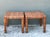 Brown Vintage Woven Rattan Side Tables - A Pair For Sale - Image 8 of 12