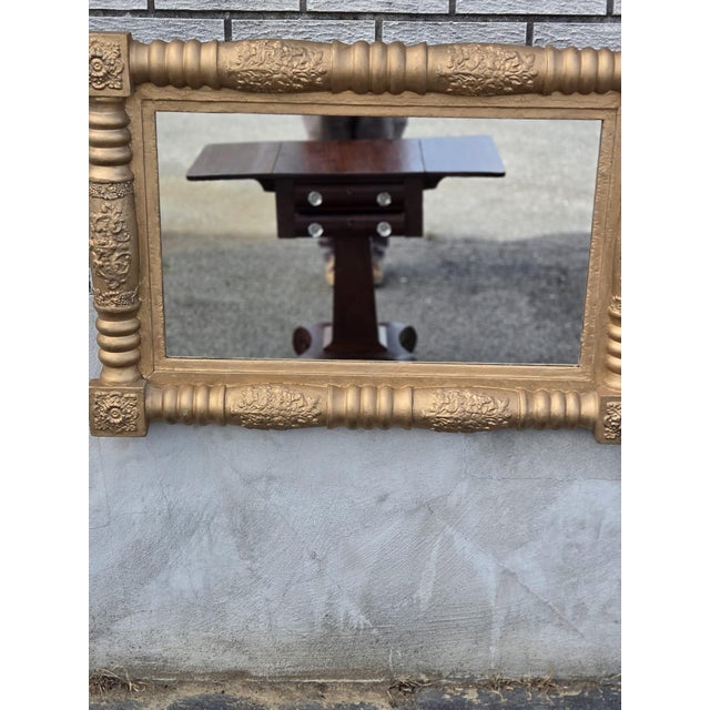 19th Century American Federal Gilded Hallway Wall Mirror. For Sale - Image 11 of 13