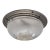 Antique Art Deco Star Cut Crystal Flush Mount Ceiling Light Fixture For Sale