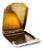 Plain Silver Matchbook with Gold Interior and Hinged Lid For Sale