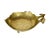 Mid 20th Century Vintage Solid Brass Footed Pocket Change Trinket Jewelry Organizer Leaf Shape Valet Tray For Sale - Image 5 of 5
