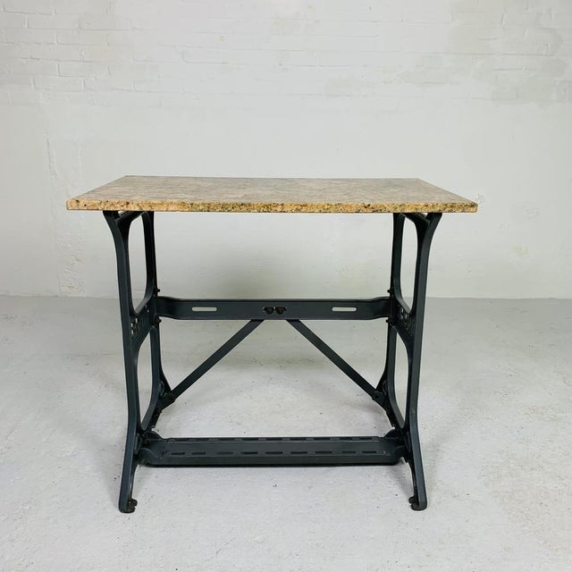 Beige Garden Table with Marble Top, 1950s For Sale - Image 8 of 18
