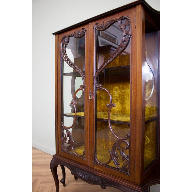 Antique Victorian China Display Cabinet, 1890s For Sale - Image 5 of 9