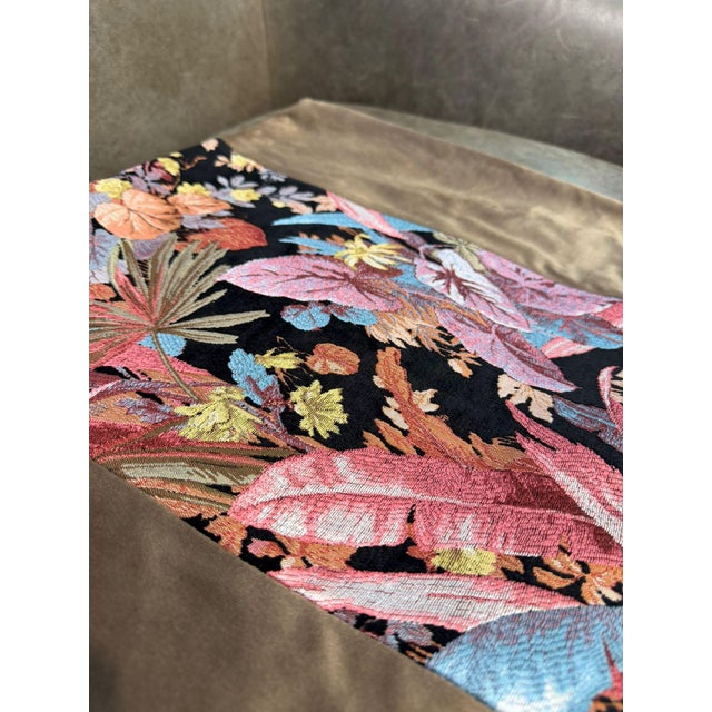 Tropical Mocha Velvet Cushion Cover For Sale - Image 15 of 16