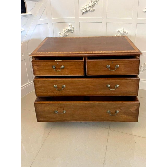 Brown Antique Victorian Mahogany Chest of Drawers, 1860 For Sale - Image 8 of 10