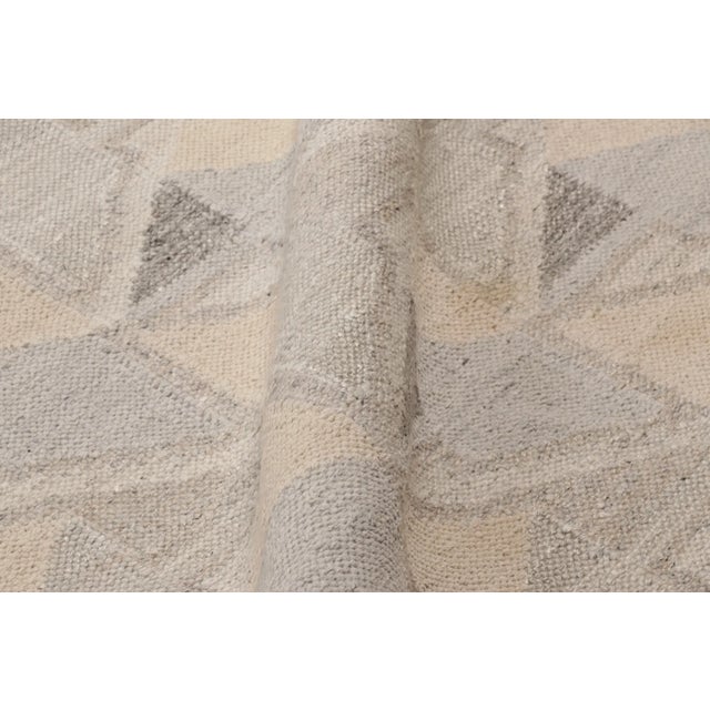 Textile Oversized Contemporary Scandinavian Style Mohair &Wool Flatweave by Rug & Kilim, India For Sale - Image 7 of 9