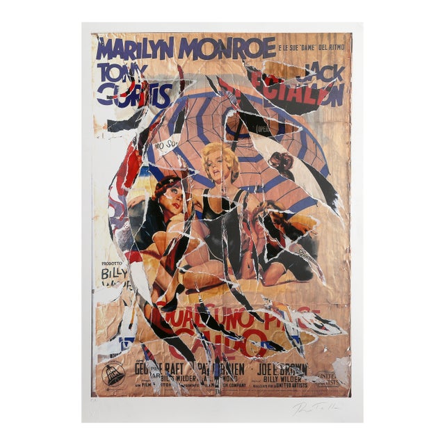 Dame Del Ritmo (Marilyn Monroe in Some Like It Hot) by Mimmo Rotella For Sale
